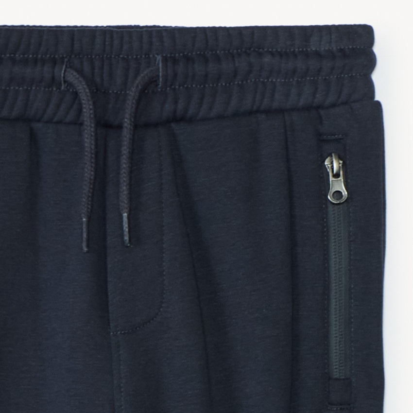 Jogging molleton uni à poches zippées pour garçon 