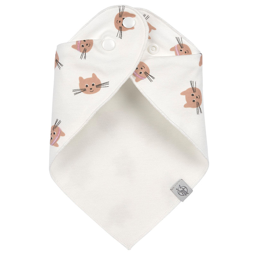 Lot de 2 bavoirs Bandana imperméable Tiny Team Cat 