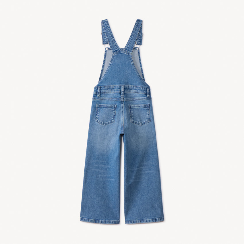 Salopette longue en denim pour fille  