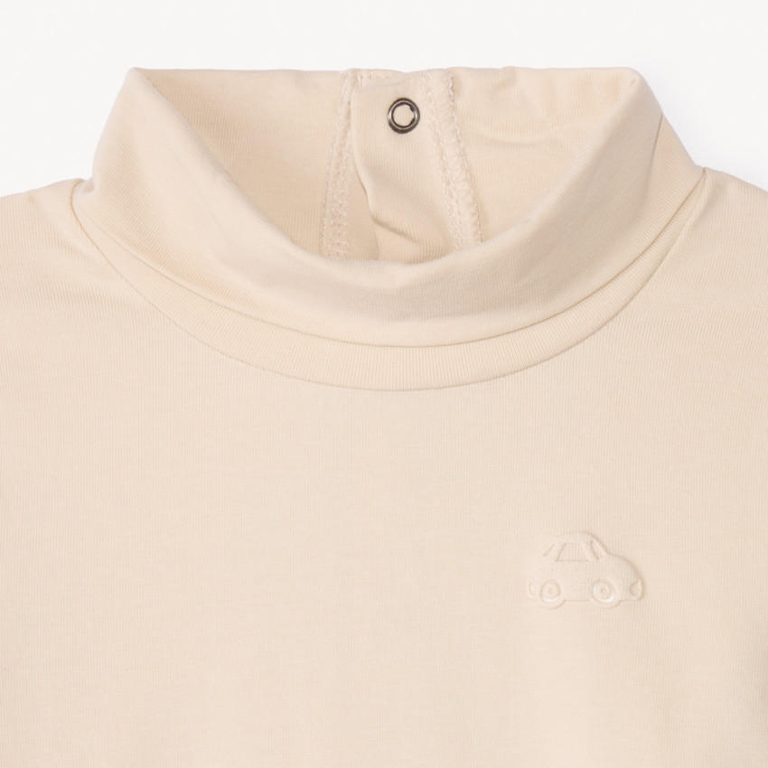 Lot de 2 sous-pulls unis à col roulé pour bébé garçon 