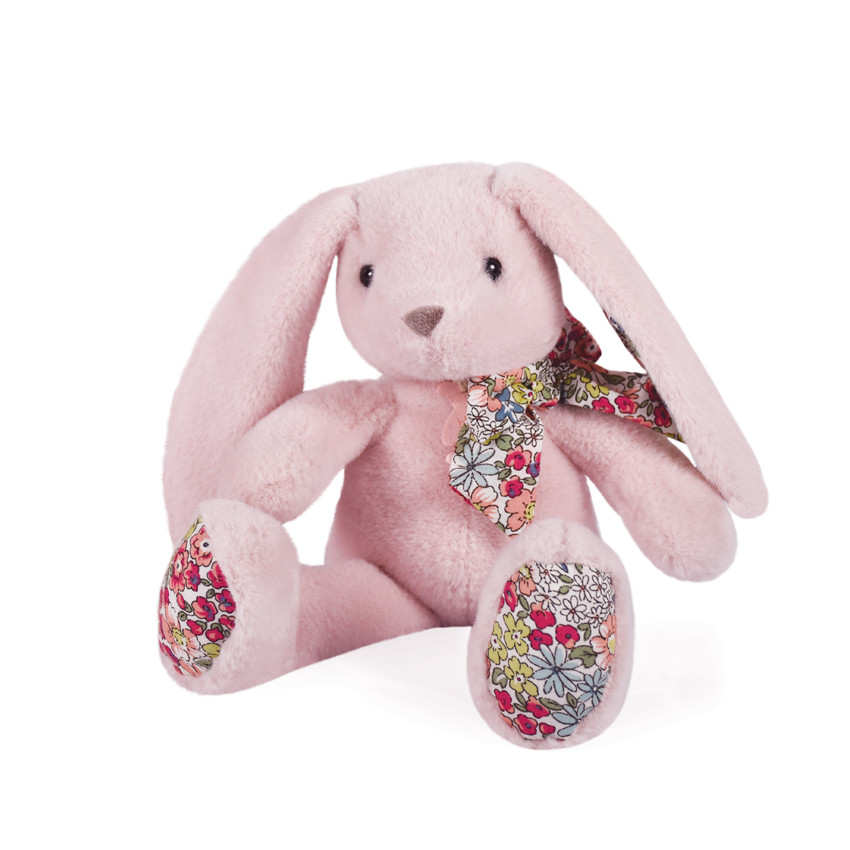 Peluche Copains Câlins lapin rose 25 cm - Rose tendre 