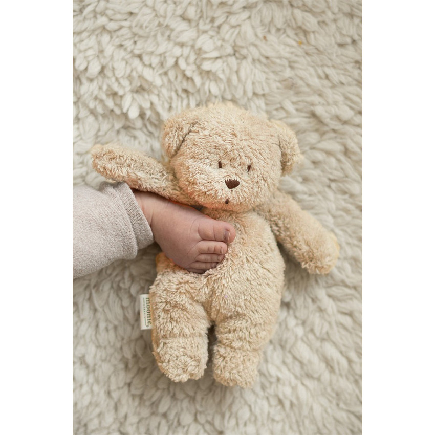 Petit Ours sensoriel Bio Sable 19cm 