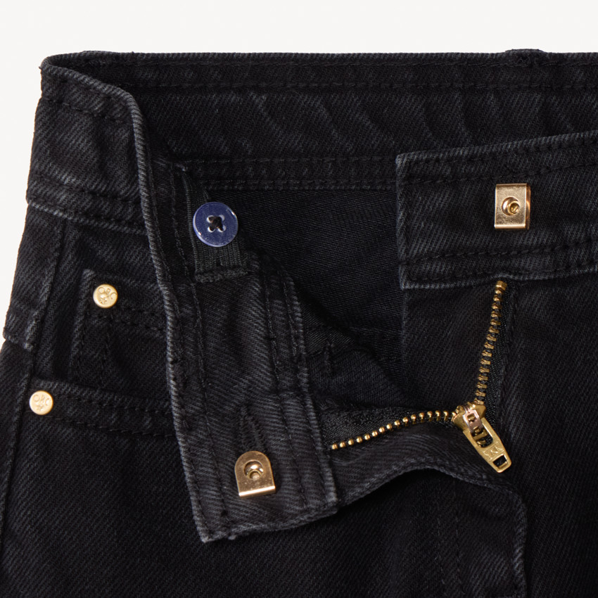 Jean large à ourlets pour fille 