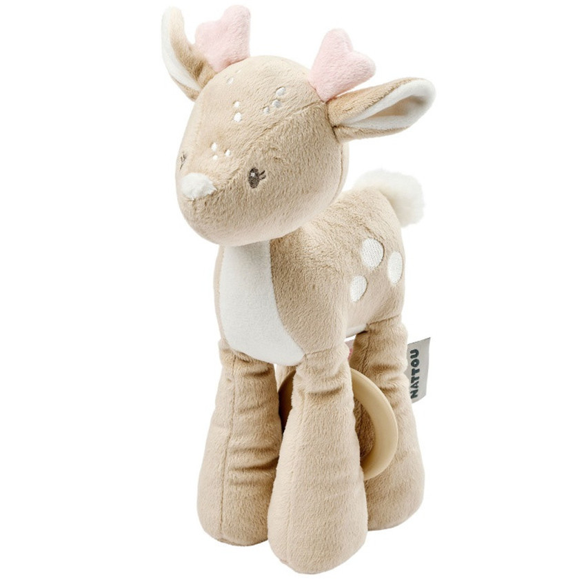 Peluche musicale biche - Velours - Fanfan - Beige -28 cm - Beige (Nattou) - Image 1