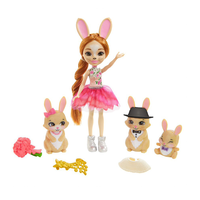 Enchantimals Brystal Lapin et Famille  
