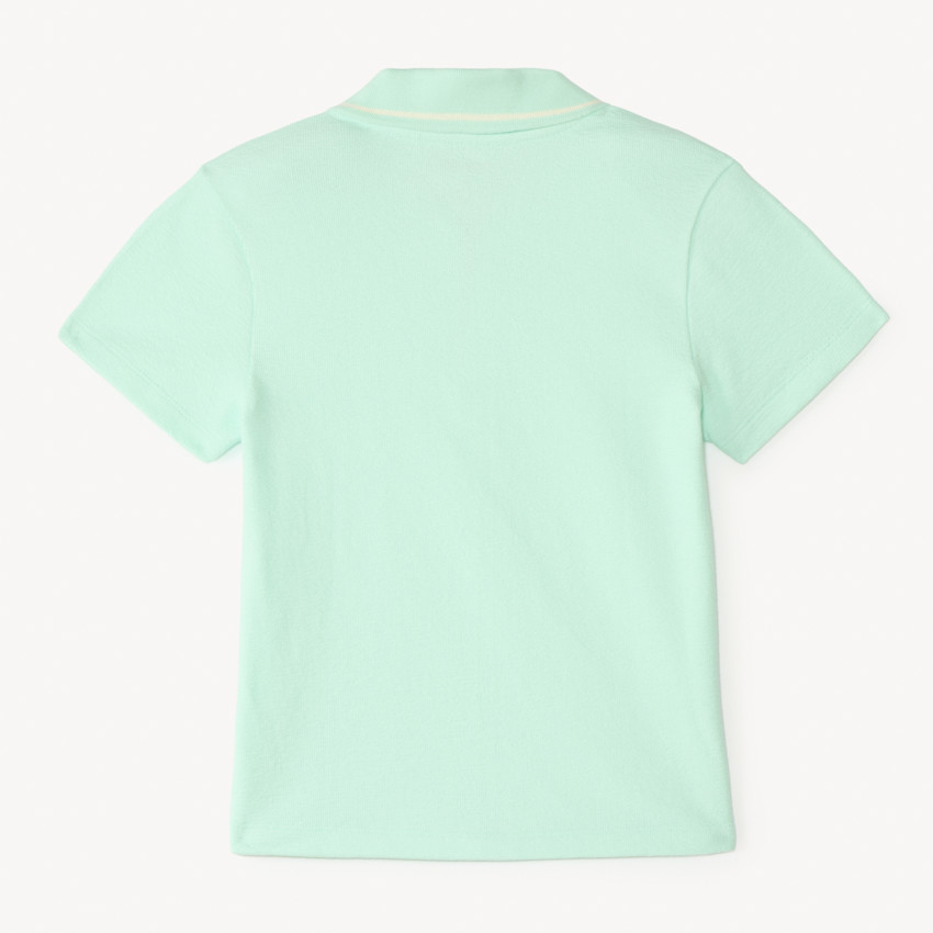 Polo manches courtes motifs fantaisie pour garçon 
