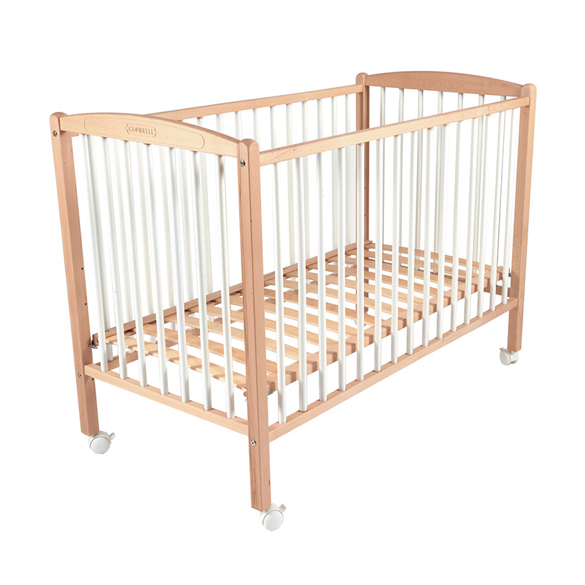 Lit Arthur 60 x 120 cm avec roulettes – Hybride Blanc 