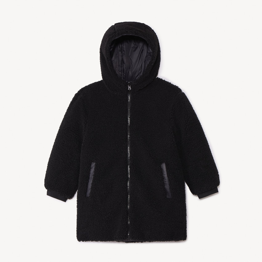 Doudoune réversible sherpa + matelassage triangle pour fille