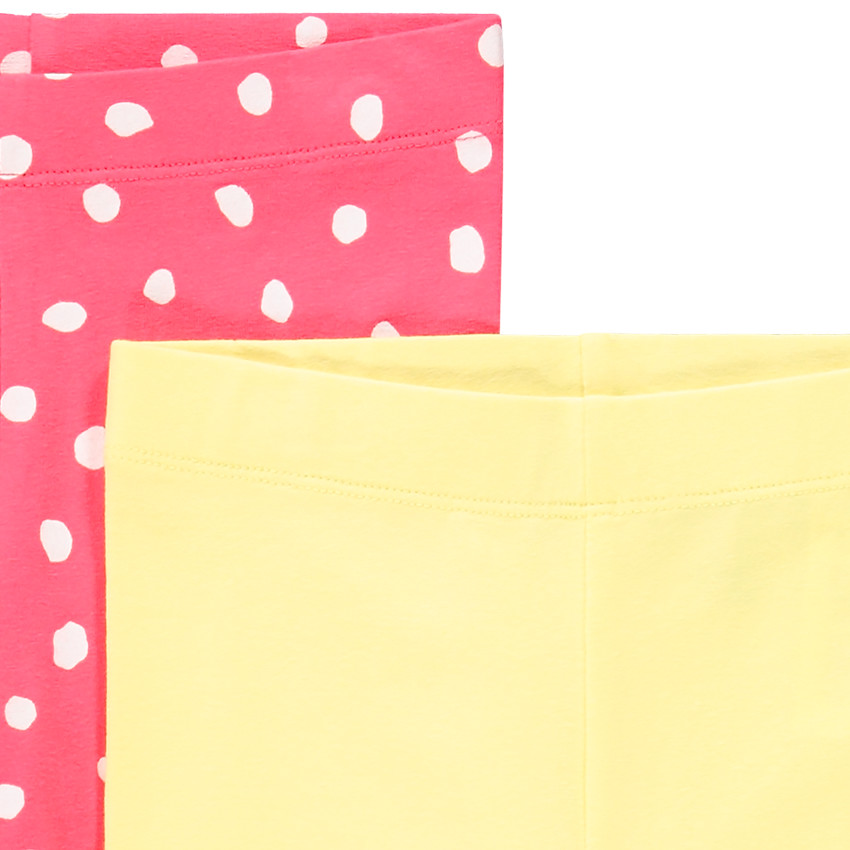 Lot de 4 leggings courts fantaisies pour enfant fille 