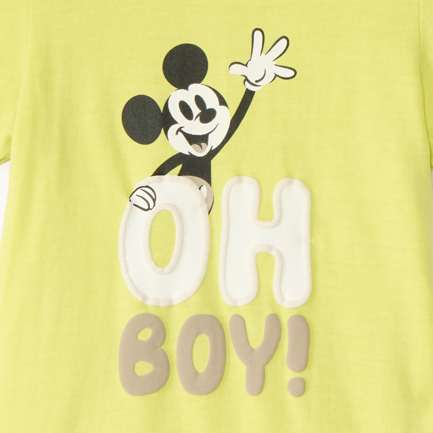 T-shirt manches courtes print Mickey Disney pour bébé garçon 