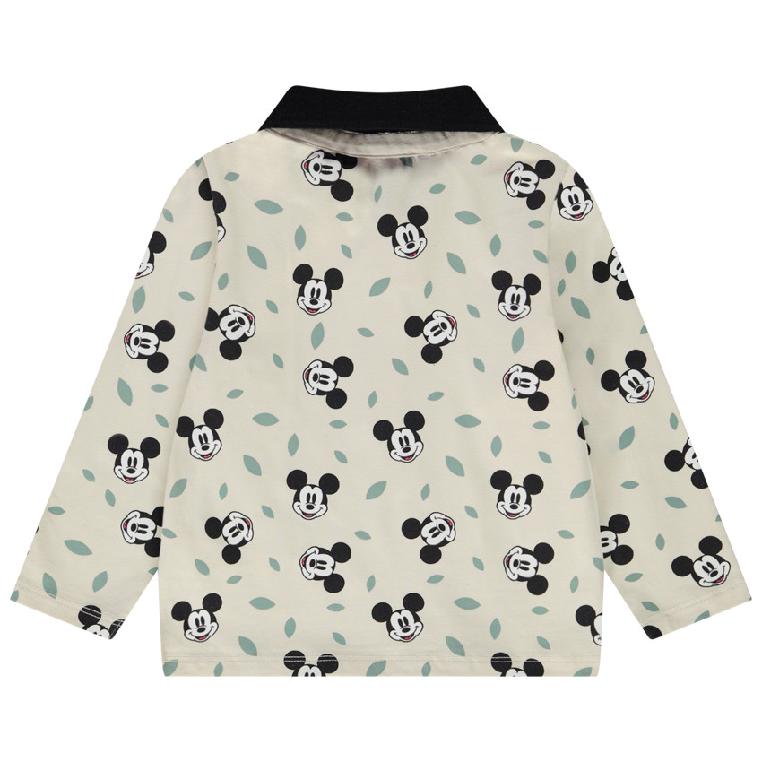 Polo manches longues imprimé Mickey Disney pour bébé garçon 