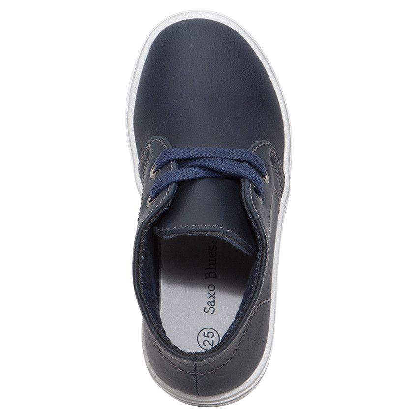 Bottillons aspect cuir à lacets 