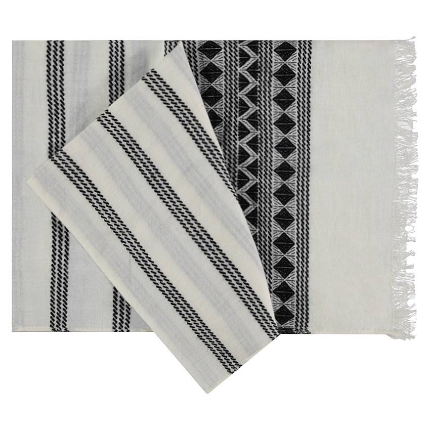 Chèche à motifs géométriques 