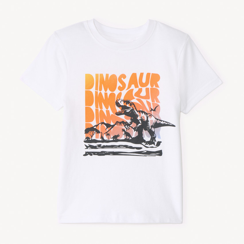 T-shirt manches courtes print fantaisie pour garçon  