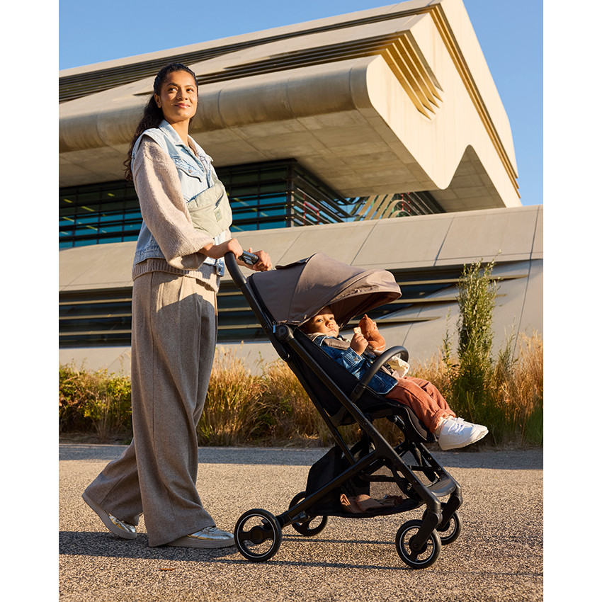 Poussette canne inclinable Aria Plus taupe 