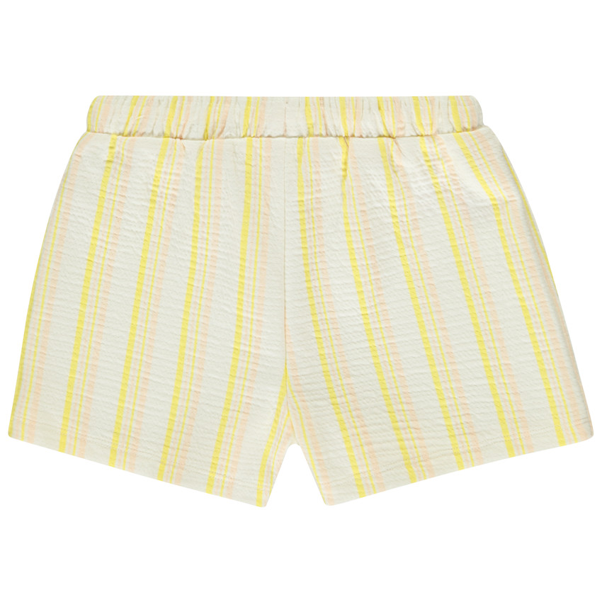 Short en maille tubique à rayures pour fille  