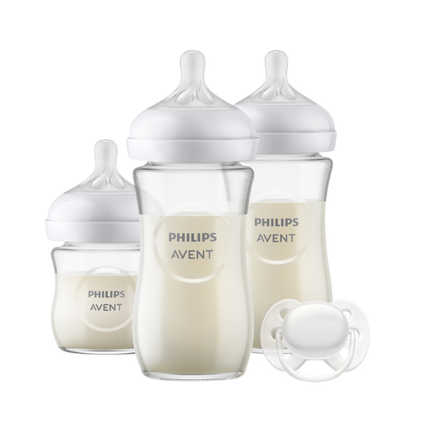 Biberon Kit Nouveau-né en Verre Natural Response 3.0 - Transparent (Avent) - Image 2