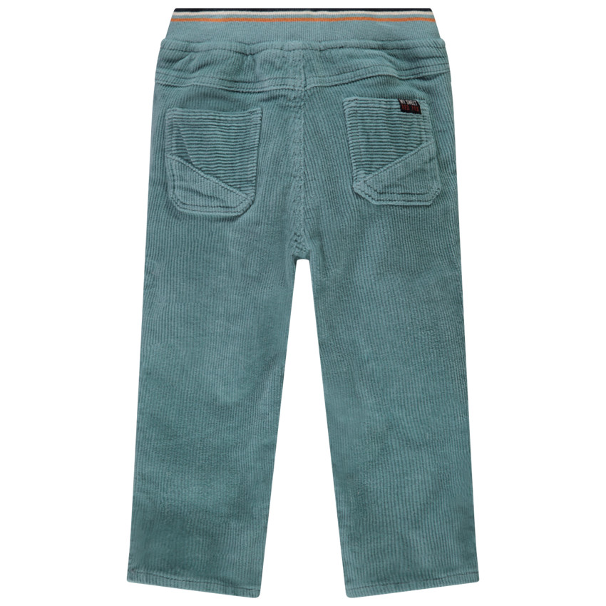 Pantalon en velours côtelé uni avec taille rib pour bébé garçon 