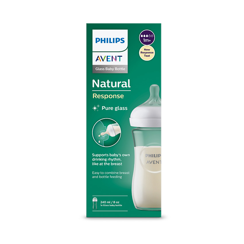 Biberon en verre Natural Response 240 ml - Transparent (Avent) - Image 4