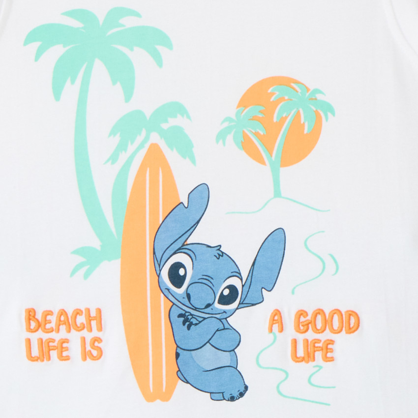 Ensemble 2 pièces débardeur + short Stitch Disney pour garçon 