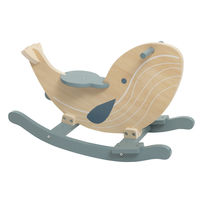 Baleine à bascule en bois 