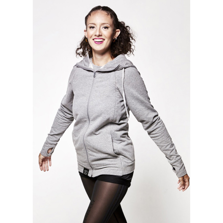 Le sweat du parent taille M unisexe - Gris chiné 