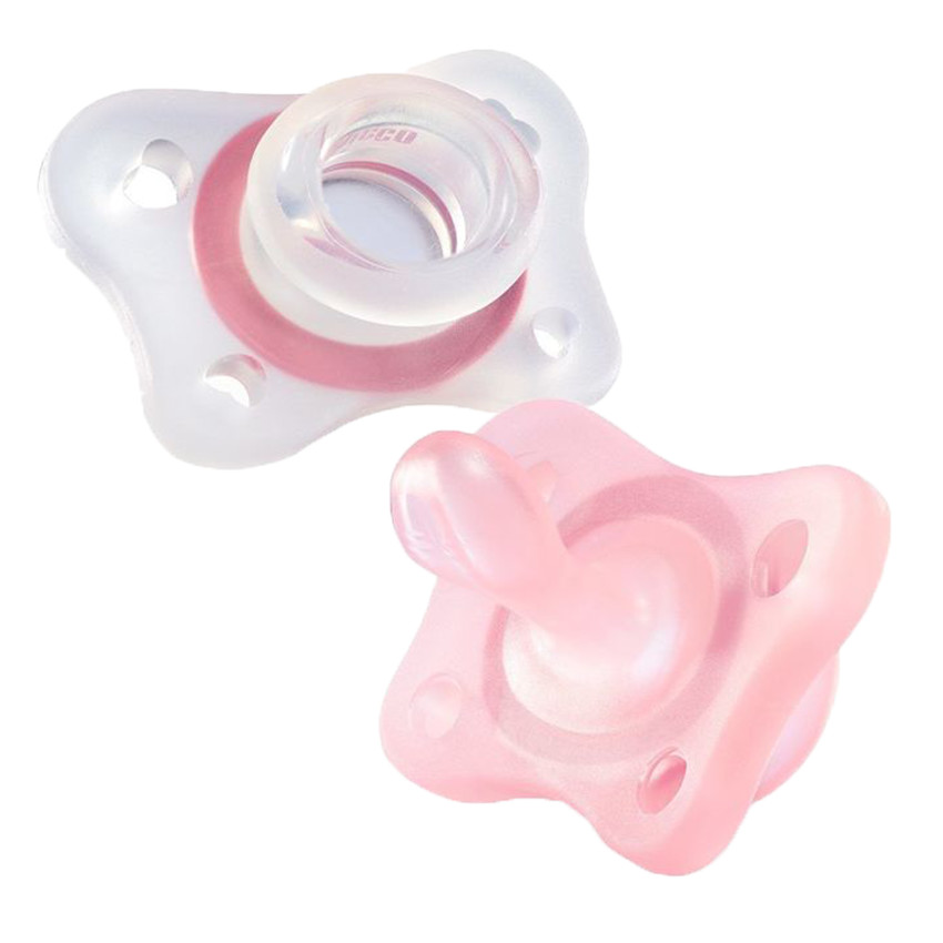 Lot de 2 sucettes PhysioForma Mini Soft 2-6 mois - Rose/Neutre Main Lot de 2 sucettes PhysioForma Mini Soft 2-6 mois - Rose/Neutre