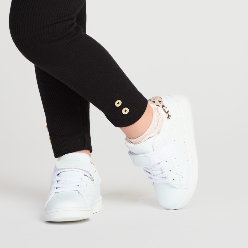 Ensemble 2 pièces avec tunique manches longues fleurie pour bébé fille 