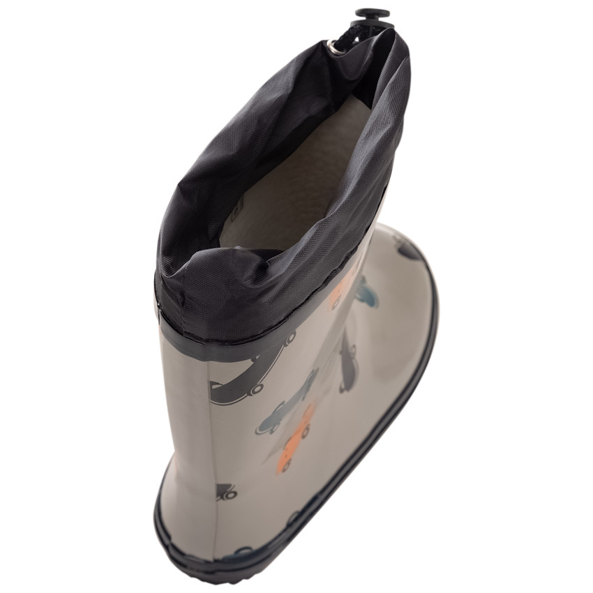Bottes de pluie col imperméable imprimé skates pour bébé garçon 