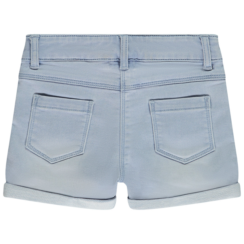 Short effet jean motif "Hello" fantaisie pour fille 
