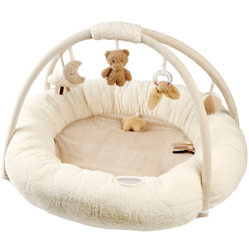 Tapis d'éveil pouf avec arches 90x90cm Teddy Bouclette 