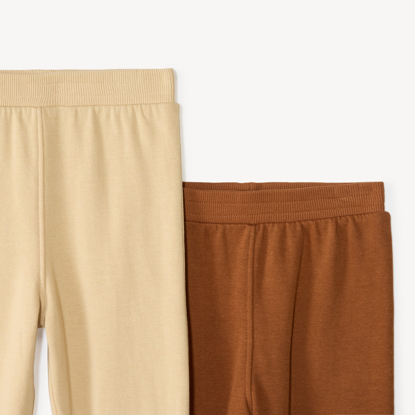 Lot de 2 ensembles de jogging bébé en molleton broderie ourson 