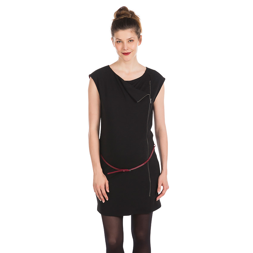 Robe perfecto milano de grossesse avec ceinture vinyle 