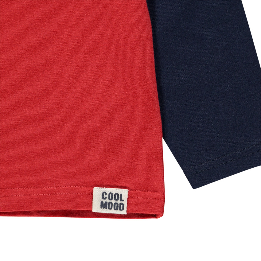 T-shirt manches longues à bandes contrastées pour enfant garçon 