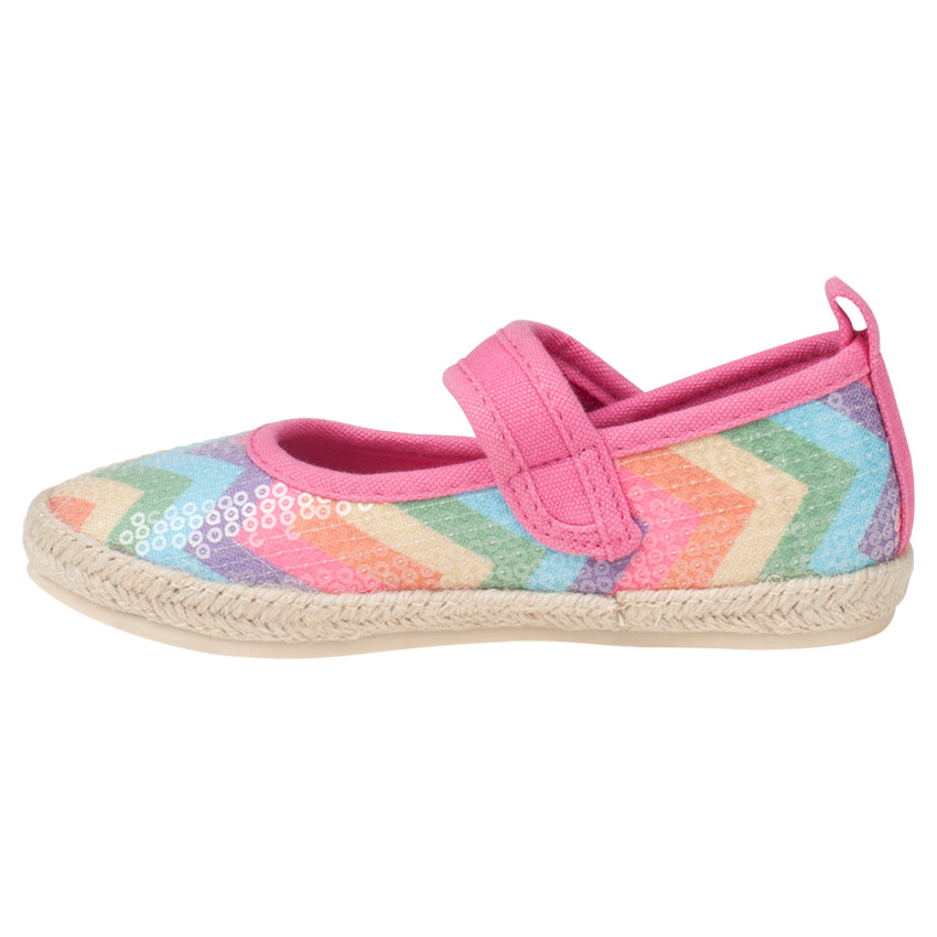 Babies multicolores en toile avec sequins  