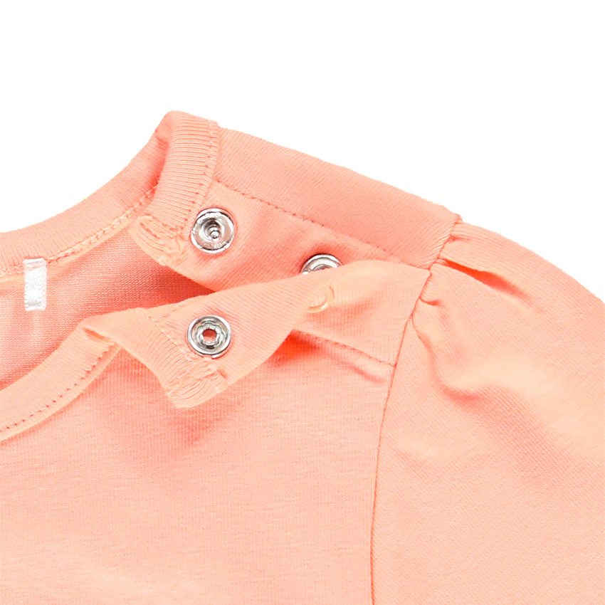 T-shirt manches courtes print pêche pour bébé fille 