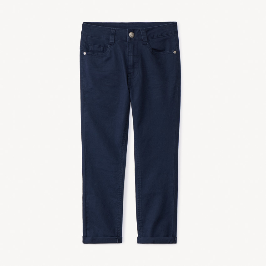 Pantalon slim en twill uni pour garçon