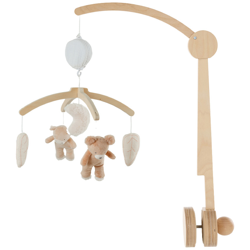 Mobile musical en bois Lily & Fluffy
