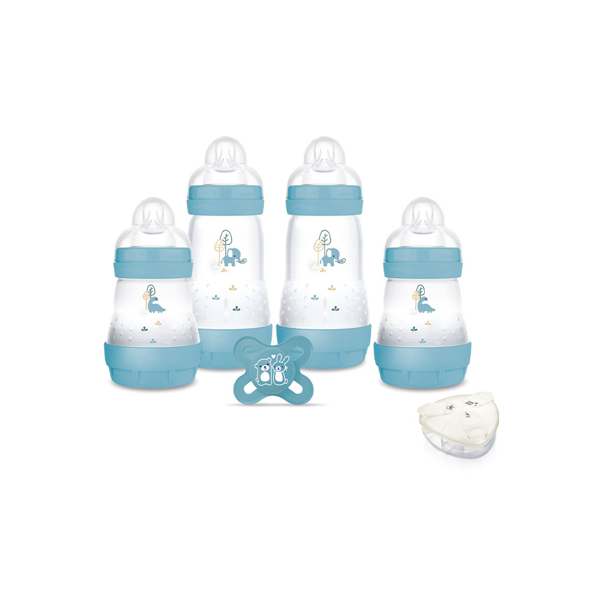 Kit de naissance Ocean 4 Biberons + 1 Sucette + 1 Boite Doseuse