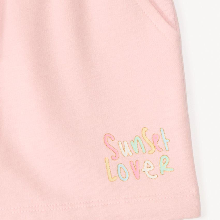 Lot de 4 shorts en molleton imprimé fantaisie pour fille 