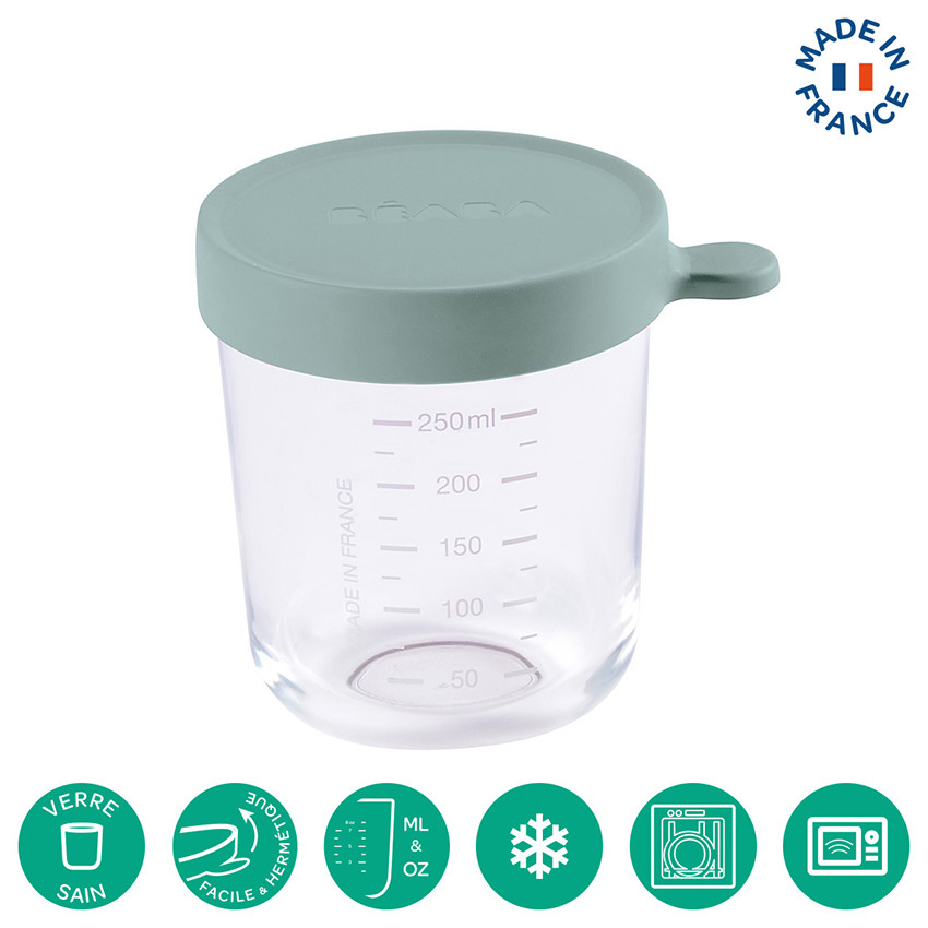 Pot de conservation en verre 250ml - Eucalyptus 