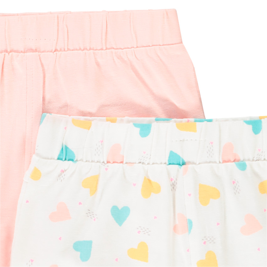 Lot de 2 shorts pour bébé fille 