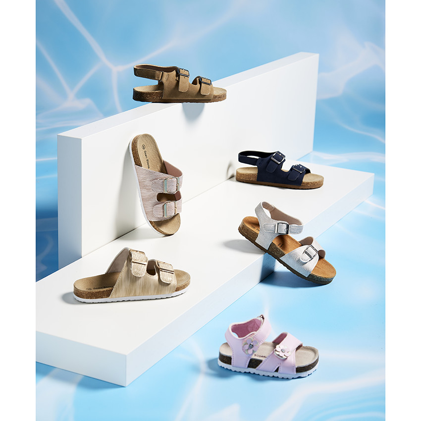 Sandales velcro à double boucle pour garçon 