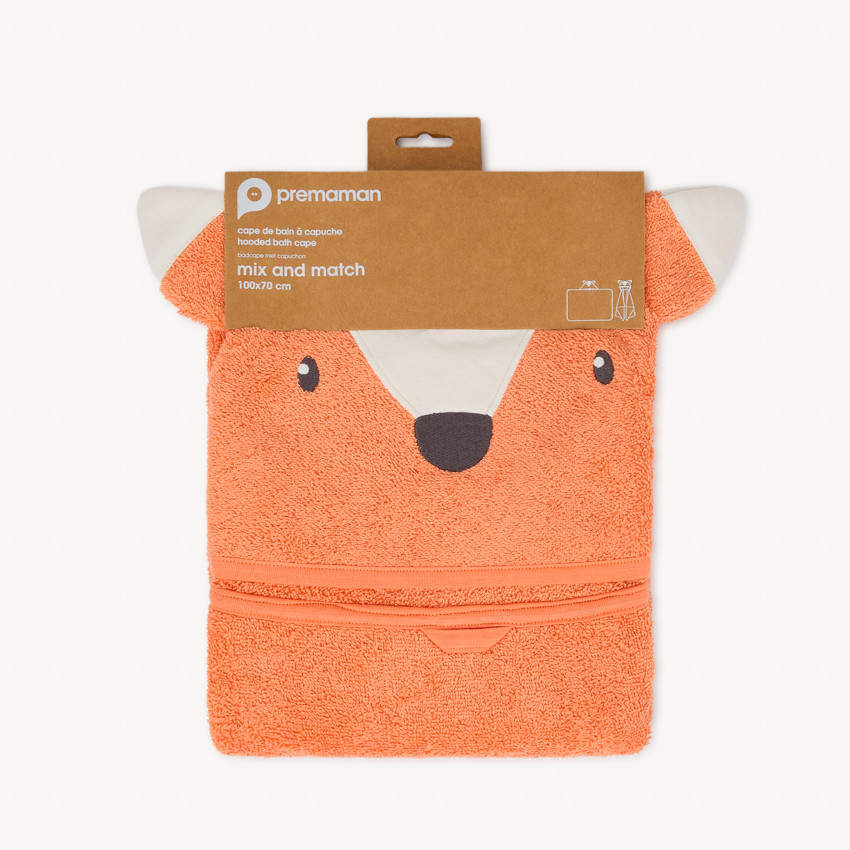 Cape de bain renard - 80x80 cm 