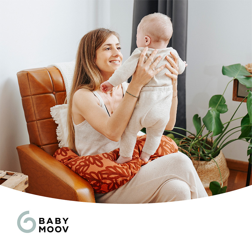 Coussin d'allaitement B.Love - Terracotta/Végétal 