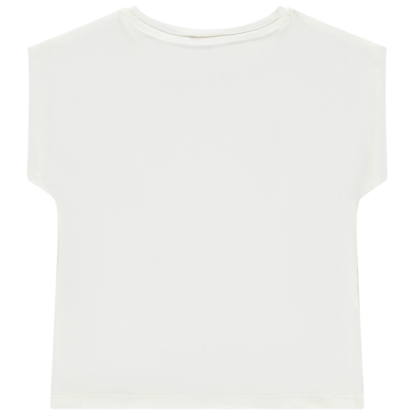 T-shirt manches courtes printé à sequins pour fille 