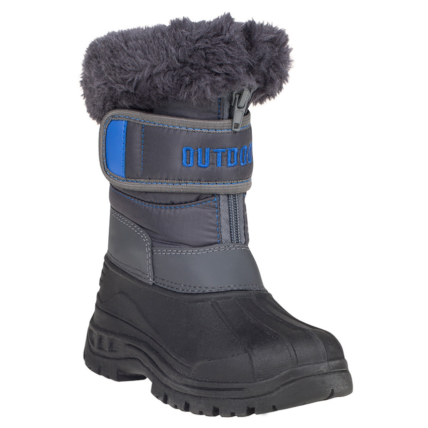 Après-ski à zip et scratch avec faussue fourrure du 28 au 35 