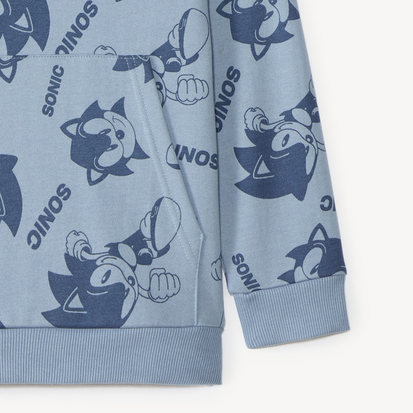 Sweat à capuche garçon Sonic 