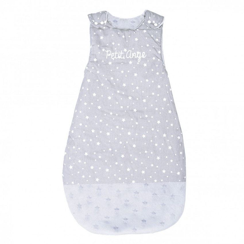 Gigoteuse sans manches réversible Petit Ange 6-18 mois - Gris/Blanc 