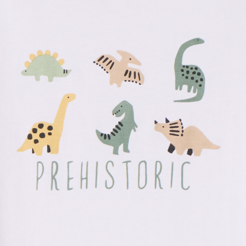 T-shirt manches courtes motif dinosaure pour bébé garçon 